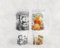 Personalised Stanley style Tumbler 40oz with Handle Hot Cold Drink Winnie Pooh Design